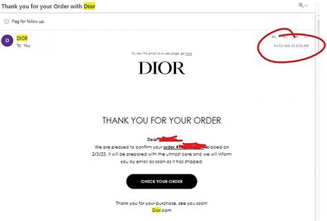 cancel dior order